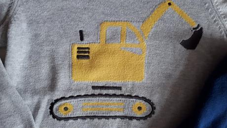 2x svetřík - bagr a traktor, vel.92, zn.baby club, baby club,92