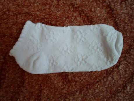 Bílé nízké kotníčkové ponožky 2 páry, 28