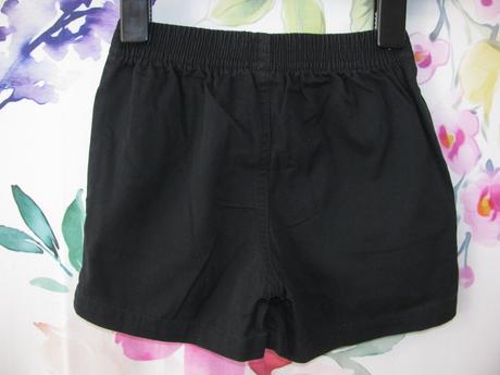 Chlapecké černé bavlněné šortky, george,110