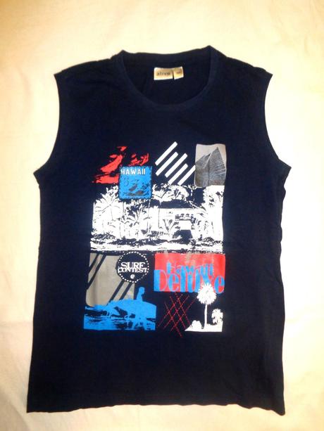 Tmavomodré letní tílko s aplikací, alive,164