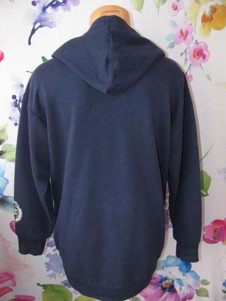 Tmavě modrá mikina s kapucí h&m/unisex, h&m,152