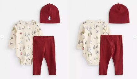 Nový set lindex 3ks - moomínci, vel. 80, lindex,80