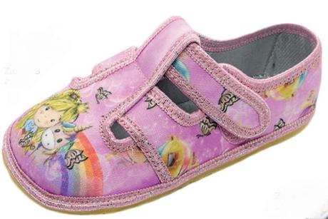 Dívčí barefoot papučky raweks, 23