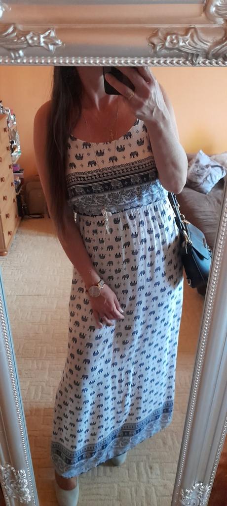 Forever&me viskózové dlouhé šaty, l