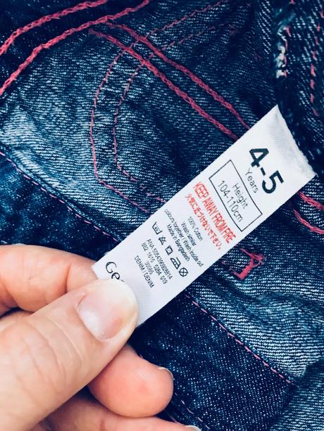 Ob/ džinová vestička - v.3/4 roky, george,104