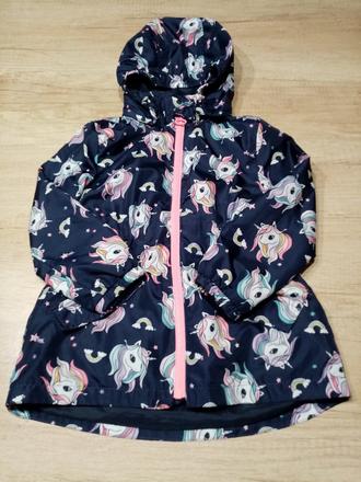 Jarní/letní bunda hm vel. 110 jednorožci, h&m,110