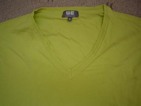 Pistáciově zelený lehký svetr ke košili zn we, xl