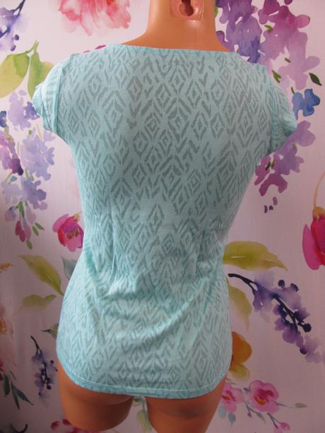 Dámská tyrkysová pružná halenka,tričko, camaieu,32