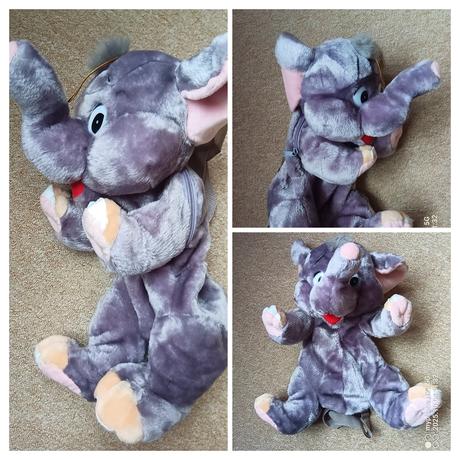 Batoh šedý salon "hračky s úsměvem", 