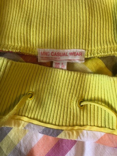 Lnena sukne xs mango zluta barevna, mango,xs