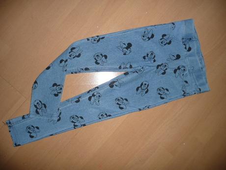 4x kalhoty treginy vel 5-7 let hubené minnie, h&m,122