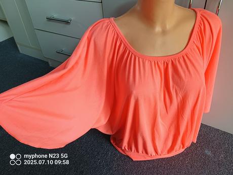 Tričko neón motýl střih vel."uni",