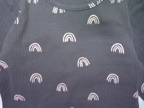 Žebrované tričko s duhami vel. 56,, next,56