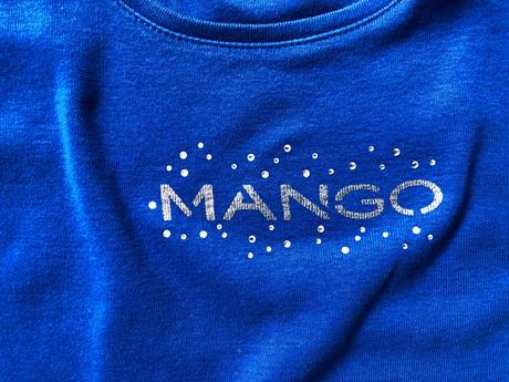 Mango tricko modre - daruji, mango,xs