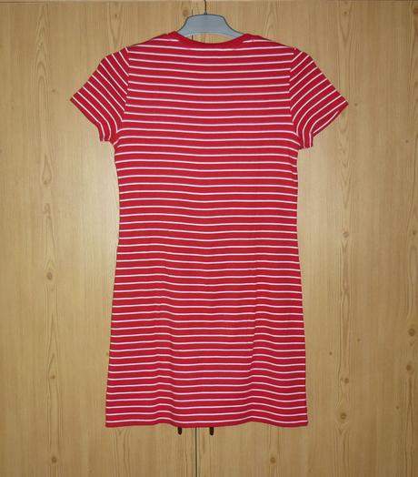 Červeno - bílé dámské tričkové šaty tommy hilfiger, tommy hilfiger,s