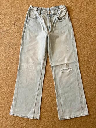Džíny baggy hm vel.13-14 let, h&m,158
