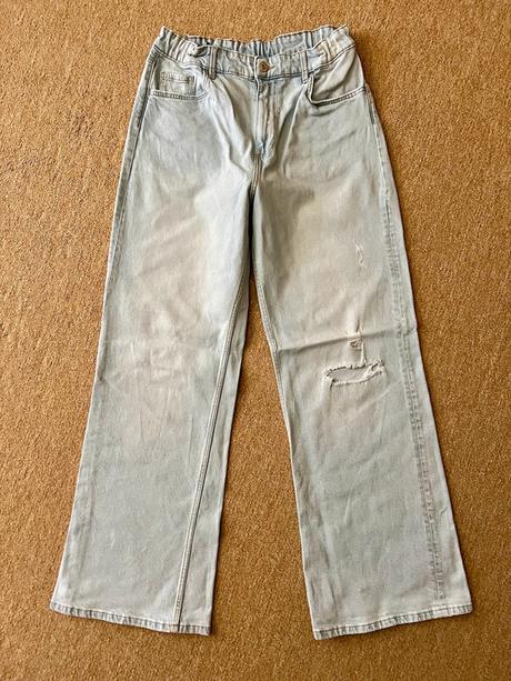 Džíny baggy hm vel.13-14 let, h&m,158
