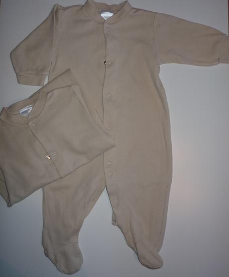 2x bavlněný overálek, 68