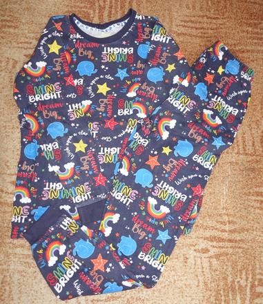 Dívčí pyžamo s duhou vel. 152-158, matalan,152