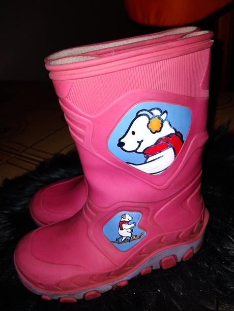 Dívčí gumáky medvídek v.26-27, vnit.stélka 17.5 cm, 26