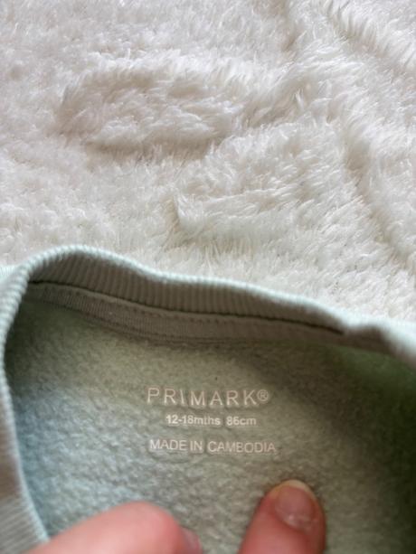 Mikina bledě zelená - v.12/18 měs., primark,86