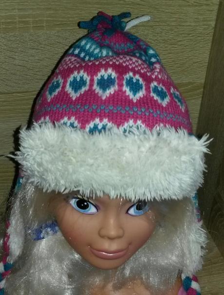 Pletená čepice s kožešinkou vel. 74-80, john lewis,80