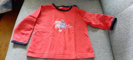 Tričko dlouhý rukáv, značky sanetta, vel. 86. barv, sanetta,86