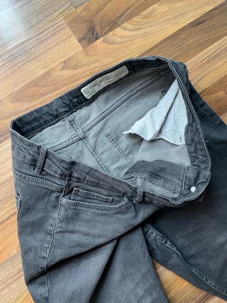 Černé šíslé do šeda džíny, vel 44/ cca xxl, esmara, esmara,xxl