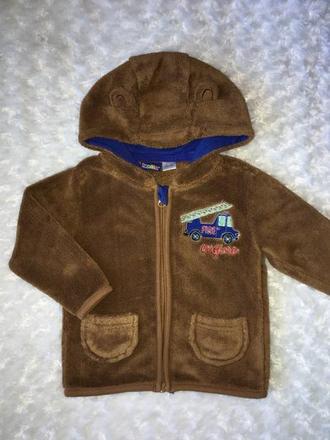 Hnědá chlupatková mikina lupilu, lupilu,80