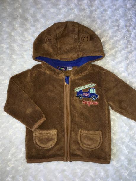 Hnědá chlupatková mikina lupilu, lupilu,80