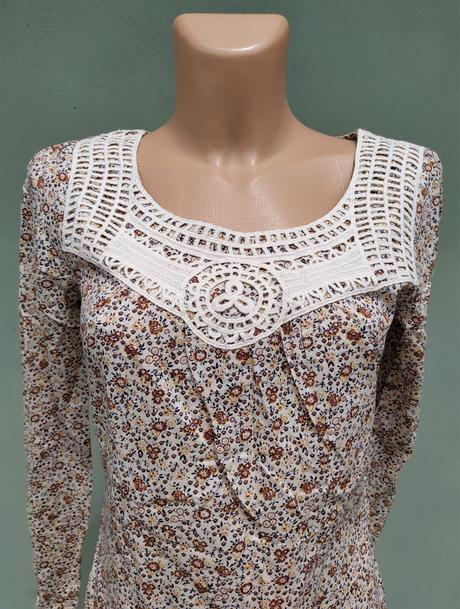 Květovaná halenka tunika gina - vel.34, gina,34