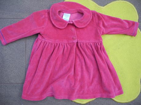 Sametové šaty 2v1, 80