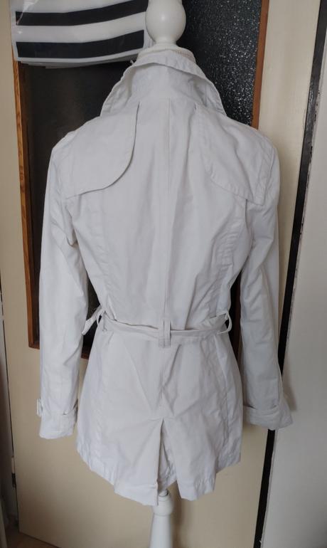 Jarní bílý trenčkot vel s-m, m