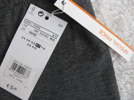 Bavlněné elastické šedé legíny-ovs kids, ovs,122