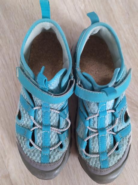 Zelené sandály s plnou špičkou, quechua,33