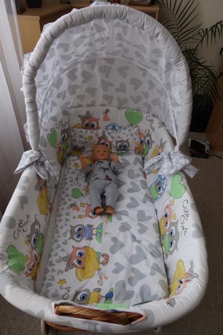 Proutěný košík na miminko s boudičkou, šířka (cm): 60,délka (cm): 100