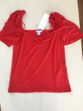 Nový červený top, vel m/l, amisu, amisu,m