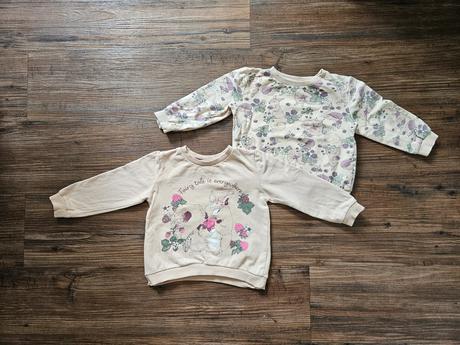 2ks béžová mikina so cute srneček veverka 92, 92