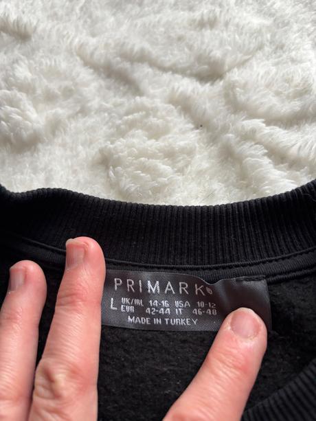 K6/ mikina černá crop - v.38/40, primark,m