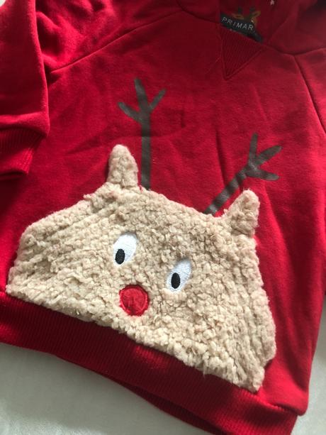 Červená mikina se sobíkem, primark,68