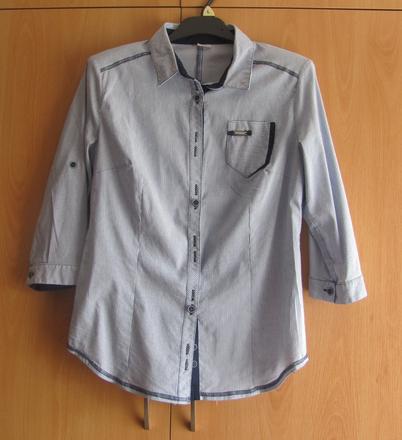 Modro-bílá proužkovaná košile, 40