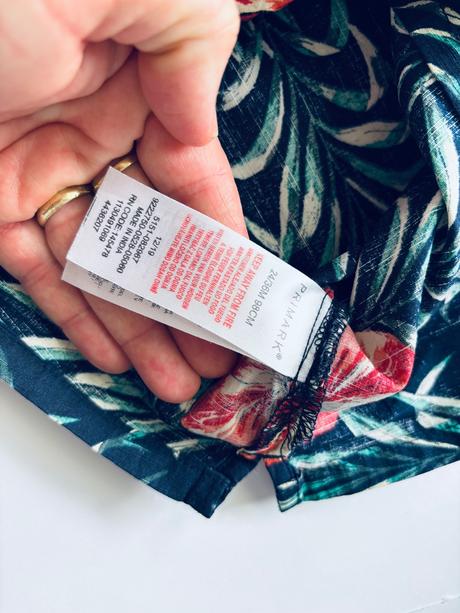 Košile modrá s květy - v.2/3 roky, primark,98