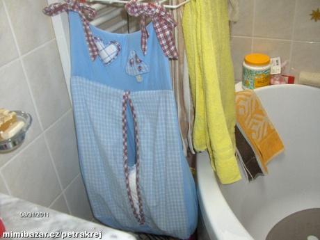 Pytel vak na pleny - modrý plenkovník,