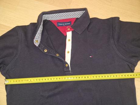 Tričko s límečkem a dl. rukávem tommy hilfiger, tommy hilfiger,m