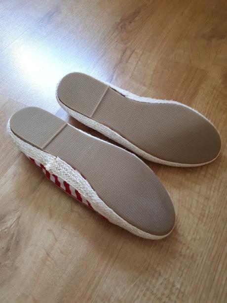 Veselé letní pruhované boty, 38