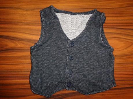 Šedá bavlněná elegantní vesta, topolino,98
