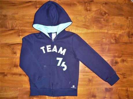 Propínací mikina 104-110 s kapucí, decathlon,104
