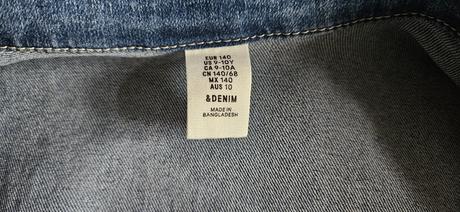 Dívčí džínová bunda, bundička, vel.140, zn.denim, denim,140