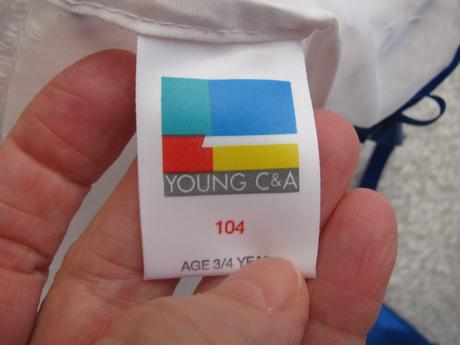 Krásné dívčí šaty s balonkovou sukní, c&a,104