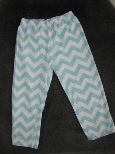 Bavlněné 3/4 legíny s mátovým vzorem, topolino,116